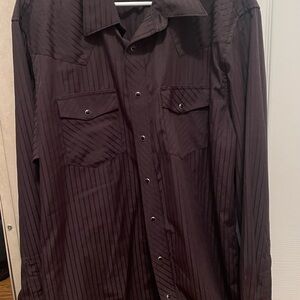 Men's Black Striped Shirt